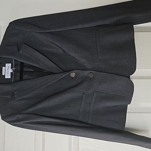 Calvin klein grey suit.